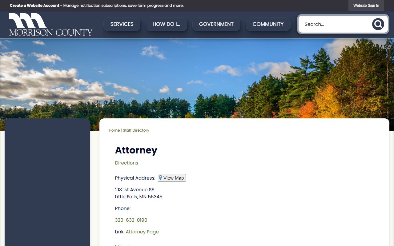 Morrison County arrest records County Attorney directory