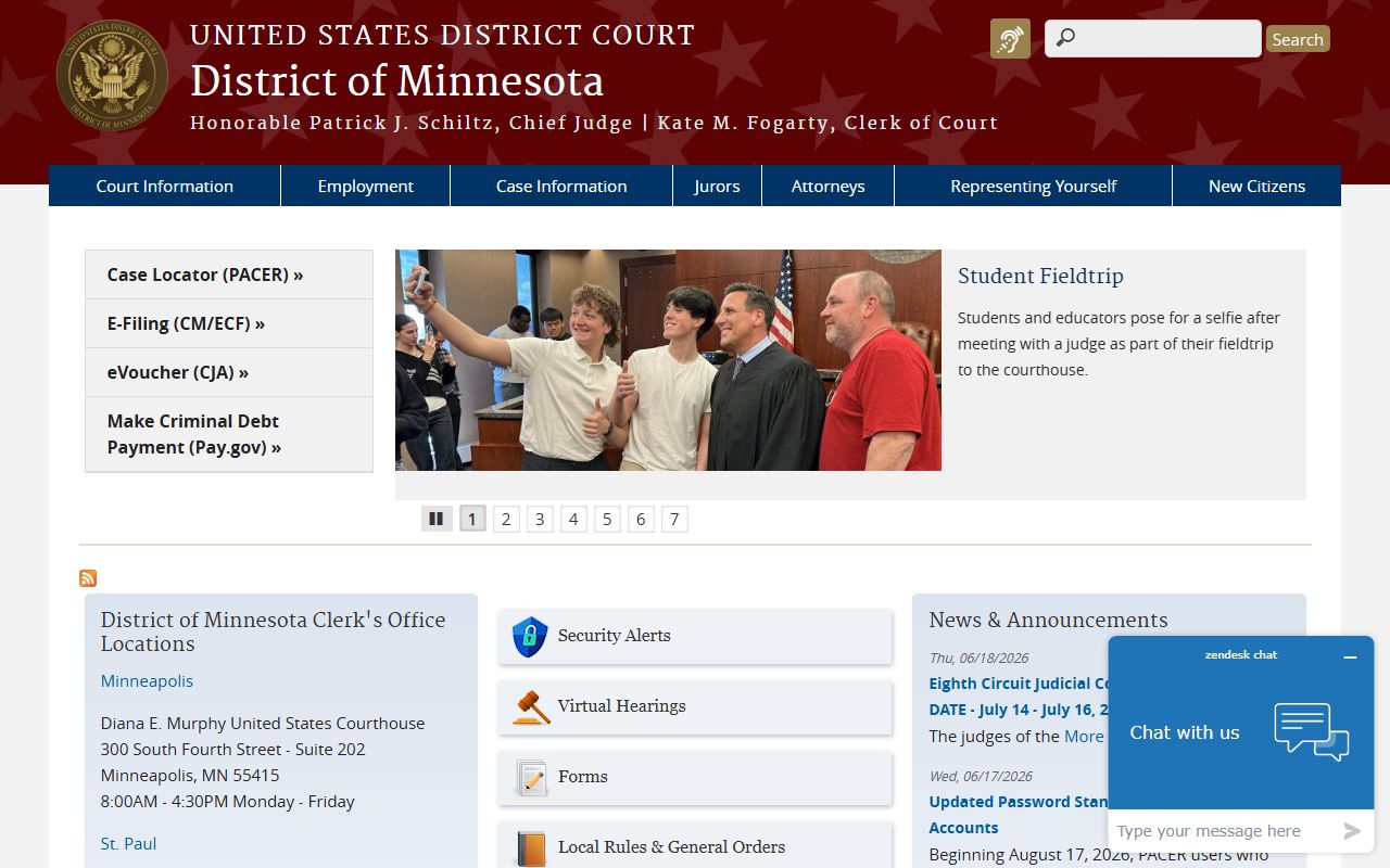 Morrison County Court records U.S. District Court source